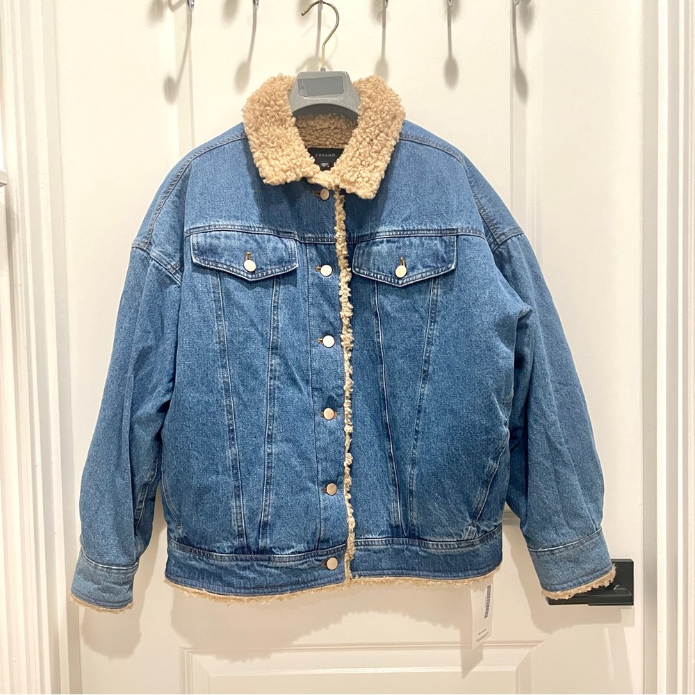 J Brand Drew Faux Sherpa Jacket